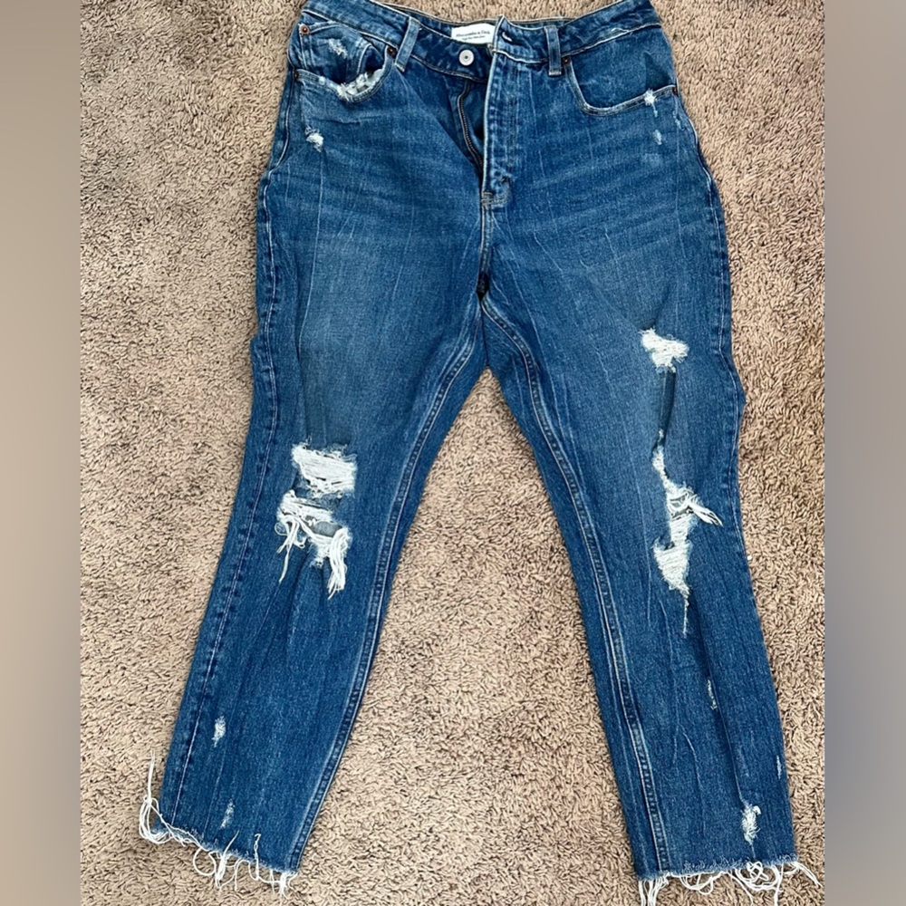 Abercrombie and fitch curve love high rise mom Jean